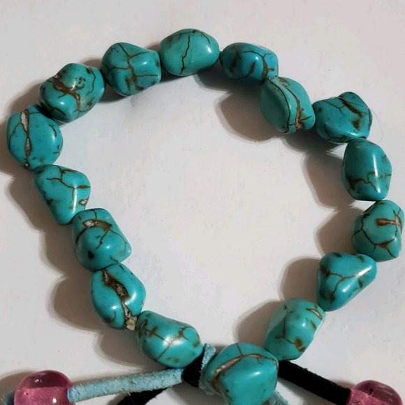 Turquoise Chunky Nugget Bracelet - Picture 2 of 10